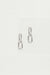 Double link earrings in silver — main image