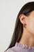Flat hoop earring in gold — main image