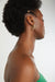 Rectangular hoop earrings in gold — main image
