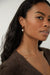Hoop earring with pearl in gold — main image