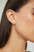 Rectangle starburst stud in gold — main image