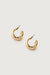 X stud earrings in gold — main image