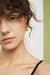 Cube shape earring in gold — main image