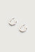 Small hoop earring in silver — main image