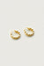 Twisted hoop earring in gold — main image