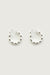 Twisted hoop earring in silver — main image