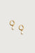 Fresh water pearl earrings in gold — main image