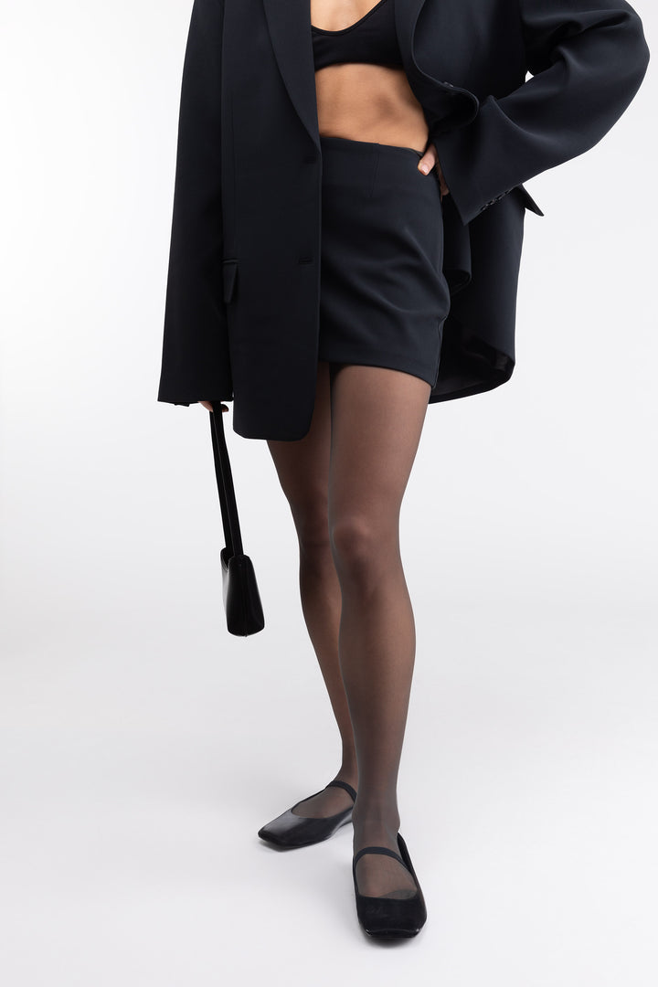 BALLET FLAT in Black — alternate angle