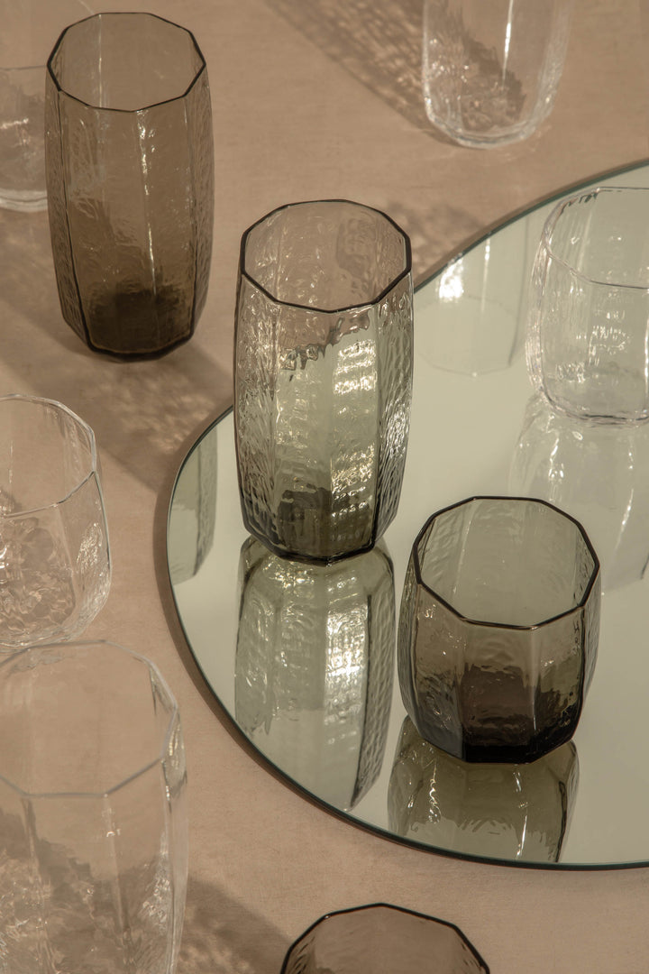 SCULPT COOLER GLASS in Clear — alternate angle