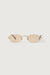 Oval frameless sunglasses in gold soft mist — main image