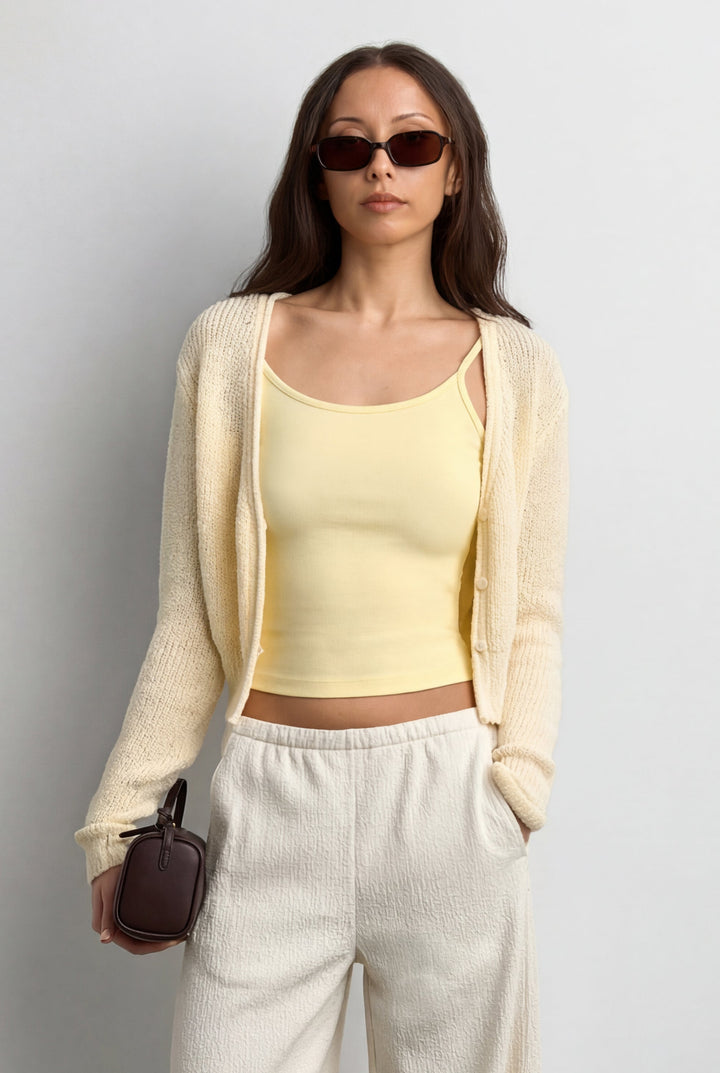 90'S RECTANGULAR SUNGLASSES in Tortoise Brown — alternate angle