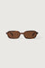 90's rectangular sunglasses in tortoise brown — main image
