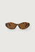 Cat eye sunglasses in tortoise brown — main image