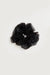 Sheer hair scrunchie in black — main image