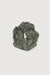 Crinkled oversized hair scrunchie in khaki — main image