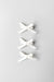 Set of three bow hair clips in ivory — main image