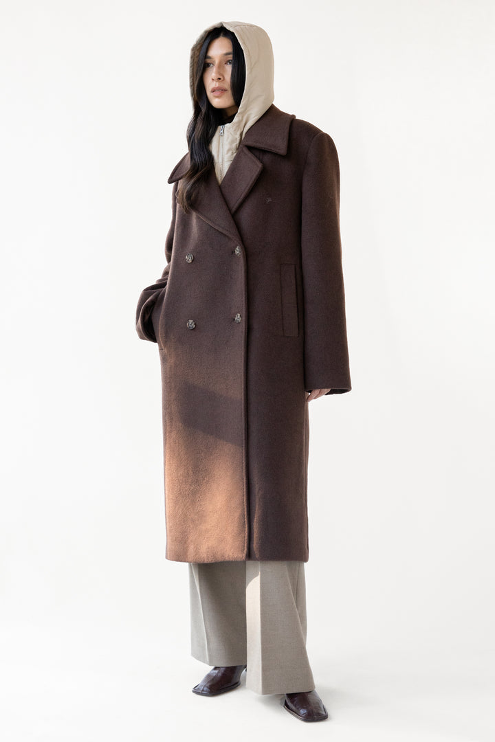 PUFFY VEST BALACLAVA in Trench Coat — alternate angle