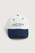 Baseball cap in cream navy east — main image