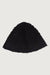 Crochet bucket hat in black — main image