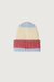 Color block beanie in blue — main image