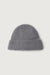 Wool blend ribbed beanie in lava smoke — main image