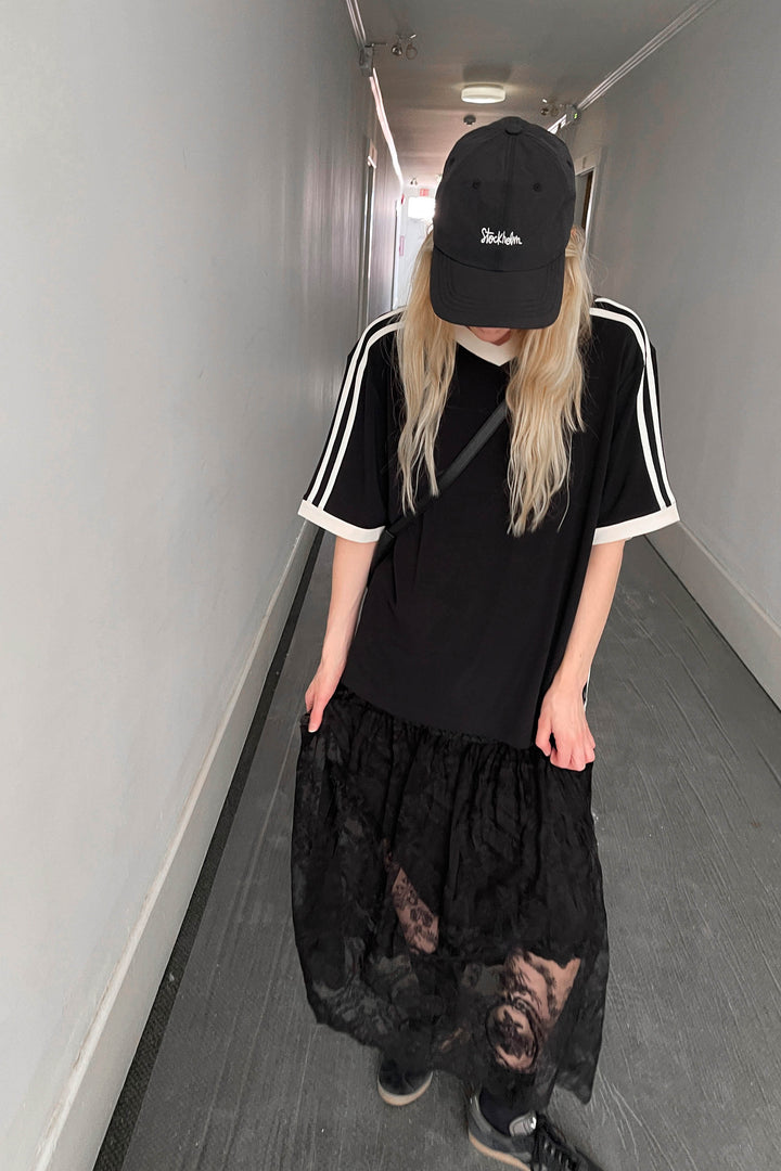 “STOCKHOLM” BASEBALL CAP in Black — alternate angle