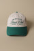 Beach club cap in racquet green — main image