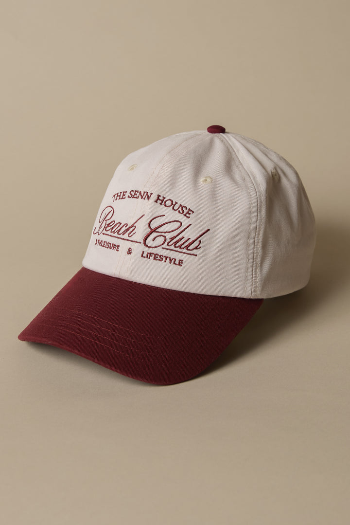 BEACH CLUB CAP in Syrah — alternate angle