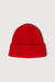 Classic ribbed knit beanie in red — main image