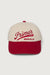 Primo's caffe cap in ivory red — main image