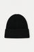 Ribbed knit beanie in black — main image