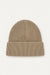 Ribbed knit beanie in oatmeal — main image