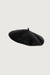 Wool blend beret in black — main image