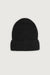 Ribbed beanie in black — main image