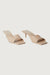Heeled mule in dark taupe — main image