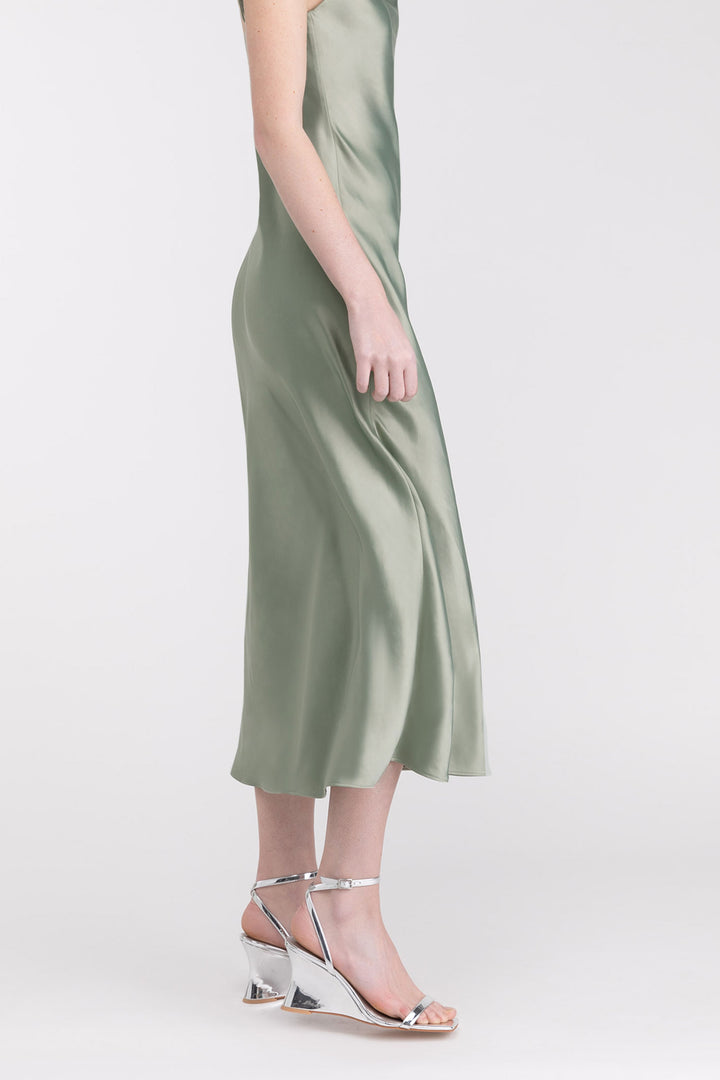 STRAPPY WEDGE SANDAL in Silver — alternate angle