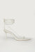 Open toe heel in white — main image
