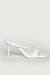 Strappy padded heel in white — main image