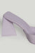 Square toe heel sandal in orchid ice — main image
