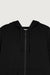 Zip up hoodie in black — main image