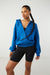 Zip up hoodie in classic blue — main image
