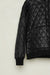 Quilted hoodie in black — main image