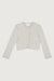 Collarless blazer in light beige — main image