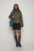 Collared short jacket in taupe — main image