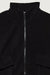 Cropped zip-up jacket in black — main image