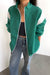 Oversized windbreaker in green — main image