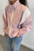 Oversized windbreaker in light pink — main image