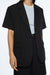Short sleeve blazer in black — main image