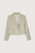 Cropped blazer in alfalfa — main image