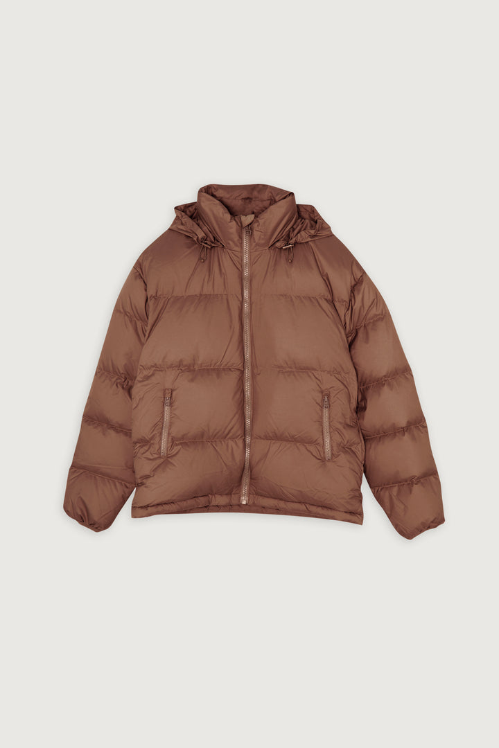 THE AIR PUFFER in Fudge — alternate angle